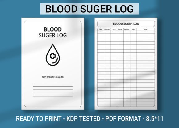 Blood Suger Log Vol.1 KDP Interior: From Digital Files to a Professional Print-Ready Book