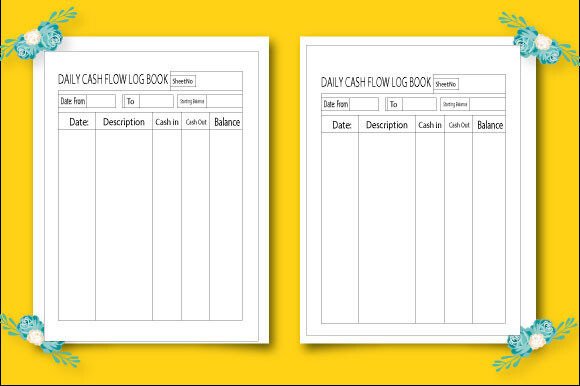 Daily Cash Flow Log Book for Amazon KDP