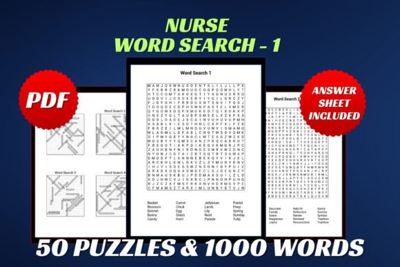 Nurse Word Search for Adult 1: A Practical Review of the Healing Quest Puzzle Book