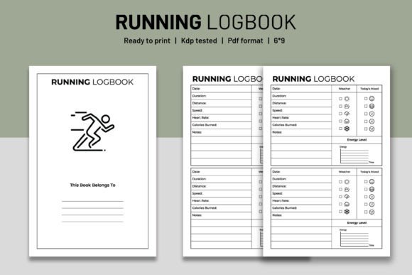 Running Log Book KDP Interior Vol.1: A Ready-to-Publish Template for Self-Publishers