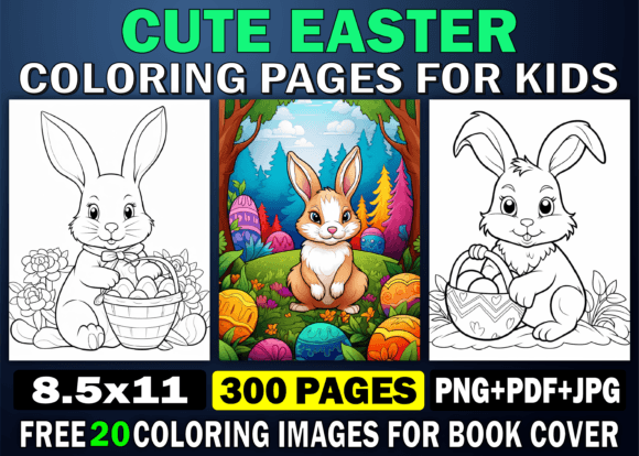 Unlocking the Value of 300 Cute Easter Coloring Pages for Kids in Your KDP Business